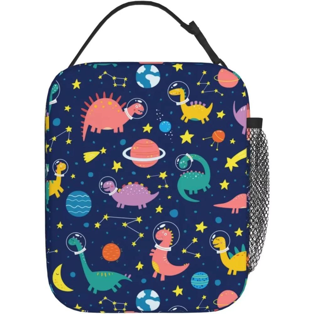 Dinosaur Dino Fun Lunch Bag Insulated Lunch Box Reusable Lunchbox Waterproof Portable Lunch Tote for Men Boys