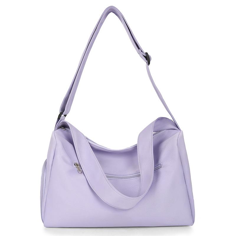 Women's short-distance out simple and fresh underarm portable travel bag with shoe compartment fitness yoga bag can cover tie rod