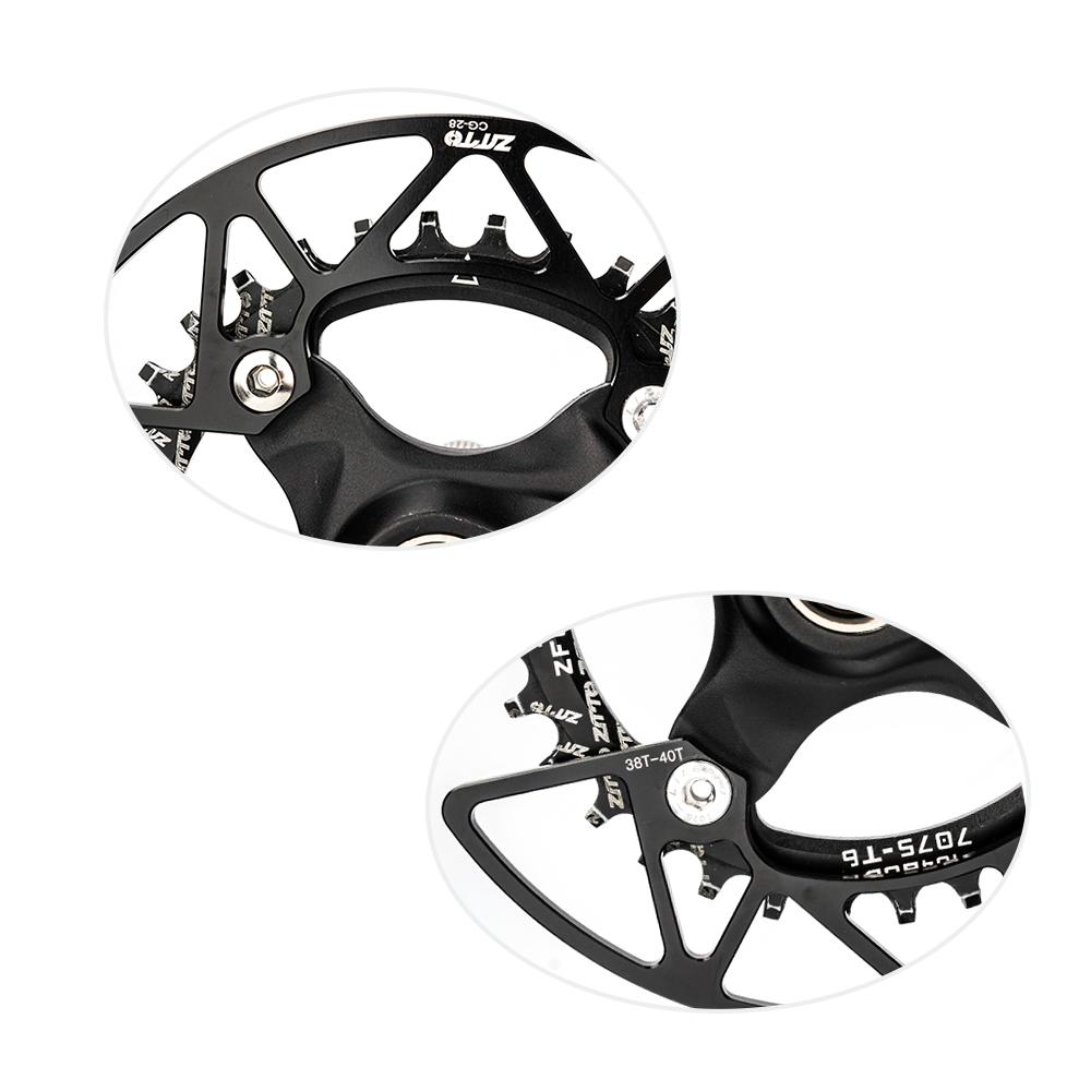 ZTTO MTB 104BCD Kettenblattschutz 30/32/34/36/38/40T CNC Kettenblattschutz Abdeckung Und Schrauben Fahrrad Kettenblatt Schutz Abdeckung
