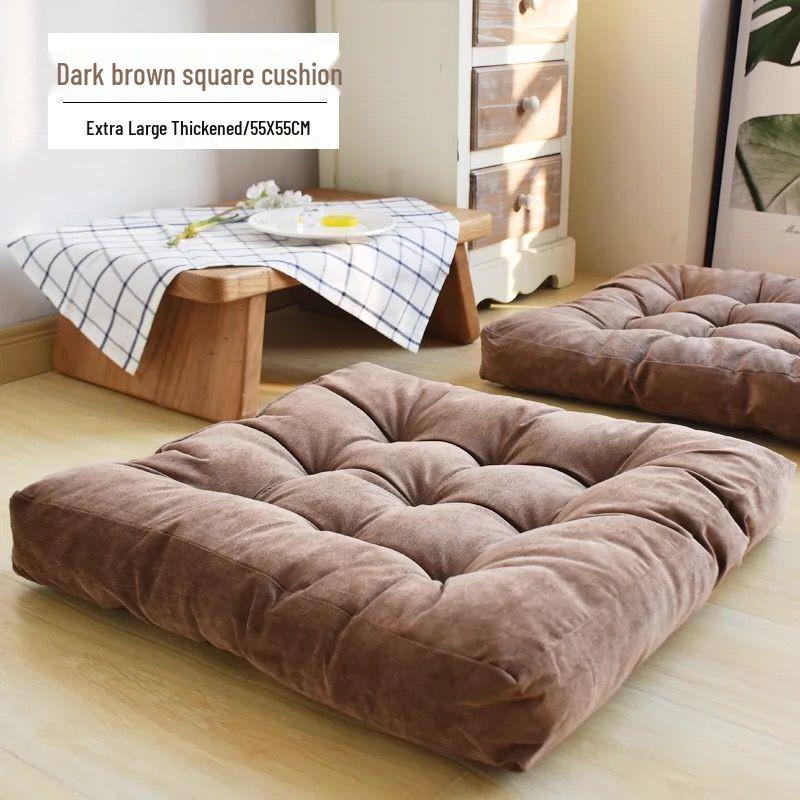 Thickened Corduroy Tatami Floor Cushion for Yoga and Waist Support
