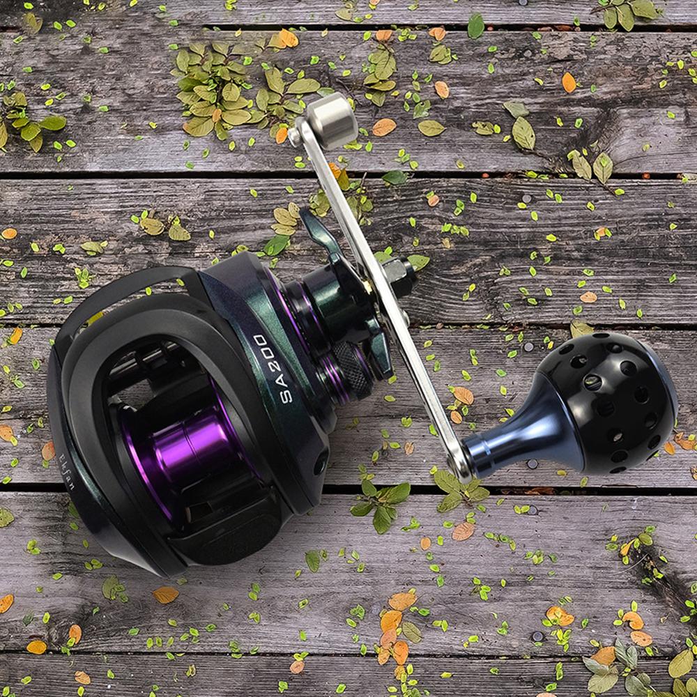 Manovella di Potenza Baitcasting in Lega di Alluminio per Mulinello da Pesca Rotondo Baitcaster