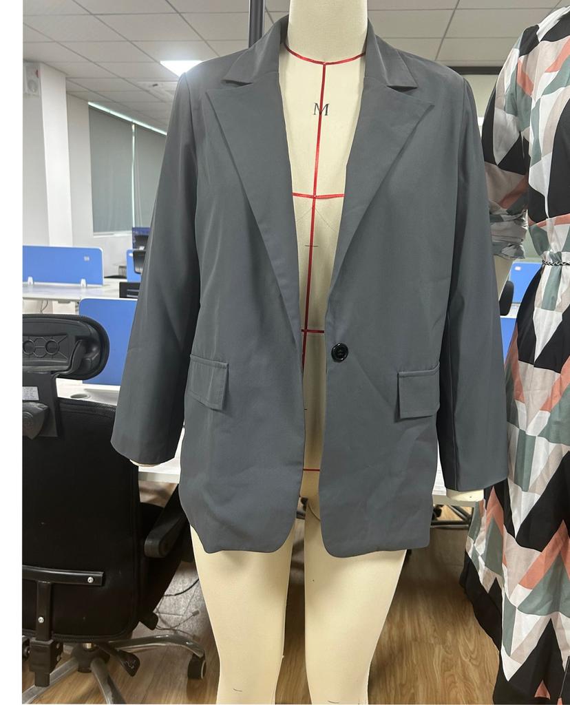 Women's Fashion Lapel Slim Cardigan Temperament Suit Jacket