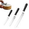 Ganache Spreading Tool Blades Offset Spatula Inch 38939 3Pcs/Set Cream Stainless Steel Ergonomic Cake Spatula Non-Slip Handle for Decorating