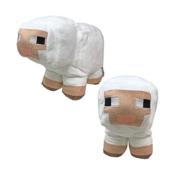 Popular Mobs Turned Into Big Stuffed Animals BIG Stuffed Animals, Sheep, Pigs, Set of 2, Approx. 30cm, Official Goods