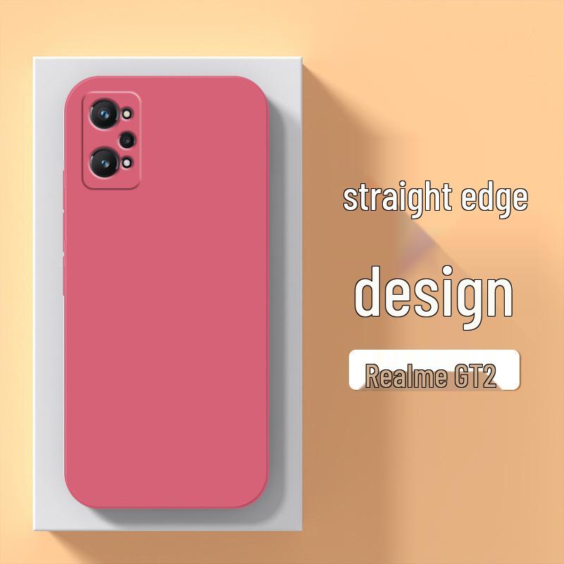 Realme GT2 Liquid Silicone Phone Case - RMX3310 5G Model, Straight Edge Design.