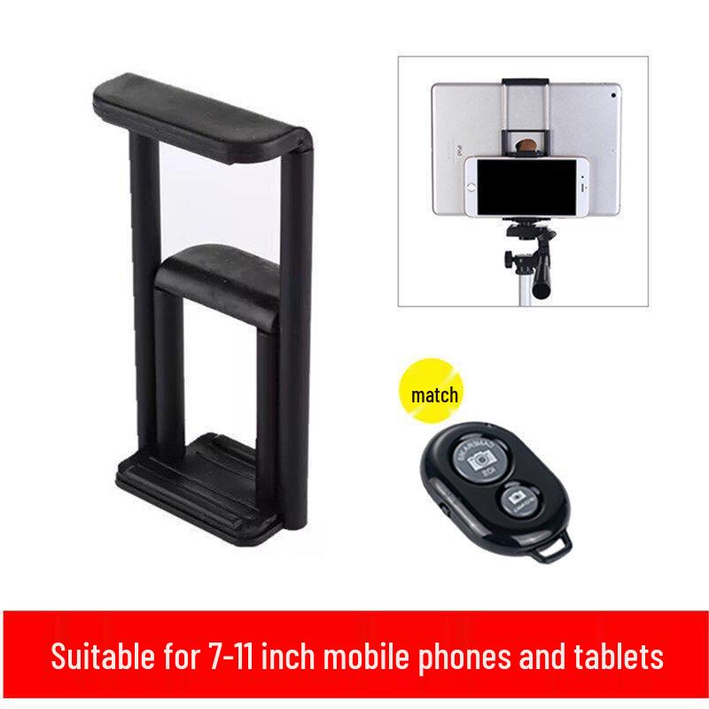 Multi-Angle Phone & Tablet Selfie Tripod Stand with Universal Screw Clip