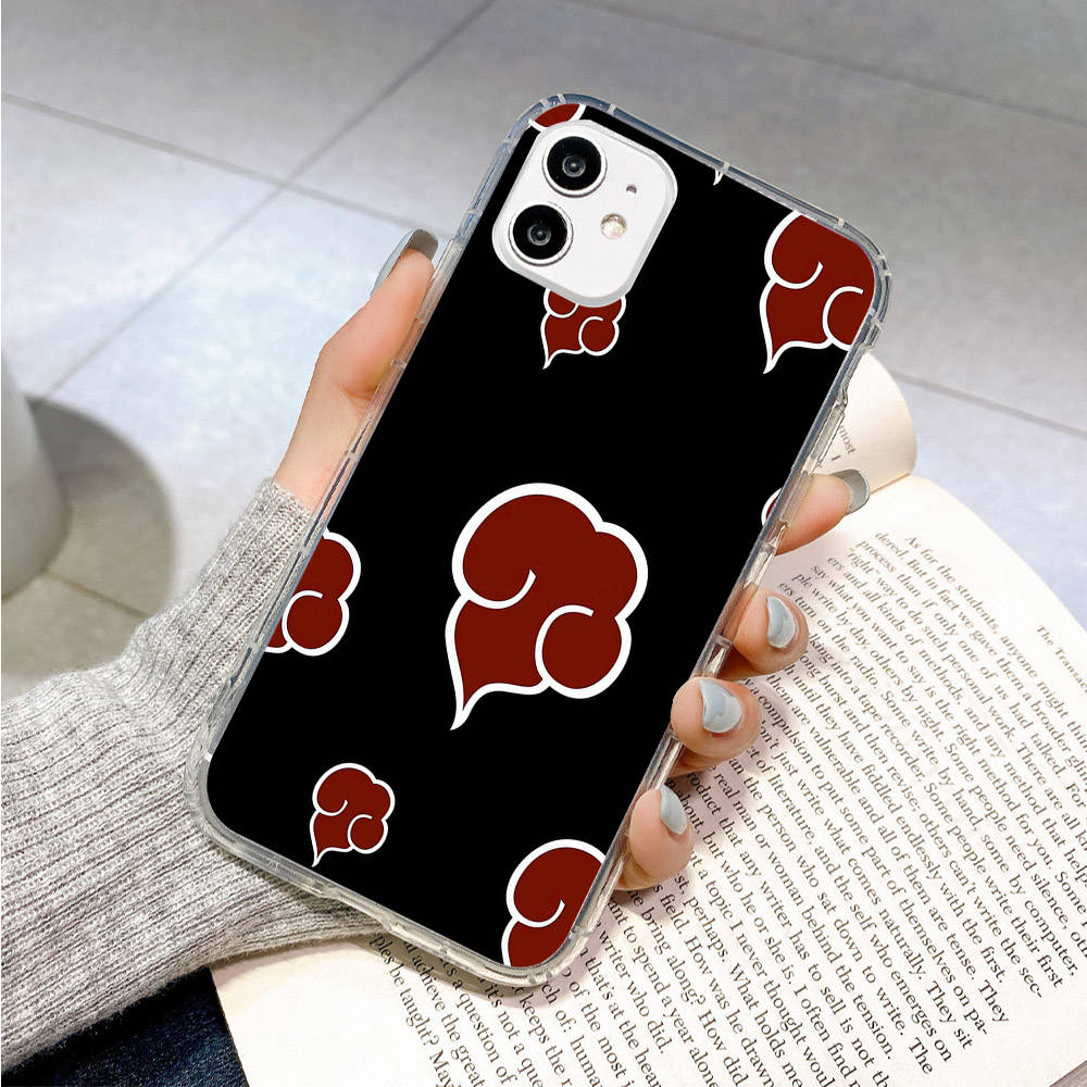 Case for Samsung A04 A14 A23 A34 A54 M23 M33 M52 M53 Realme 10 9 C30S C35 C55 VIVO Y02S Y21 Y51 X80 Pro Transparent Cover WI50 Akatsuki Naruto Cloud