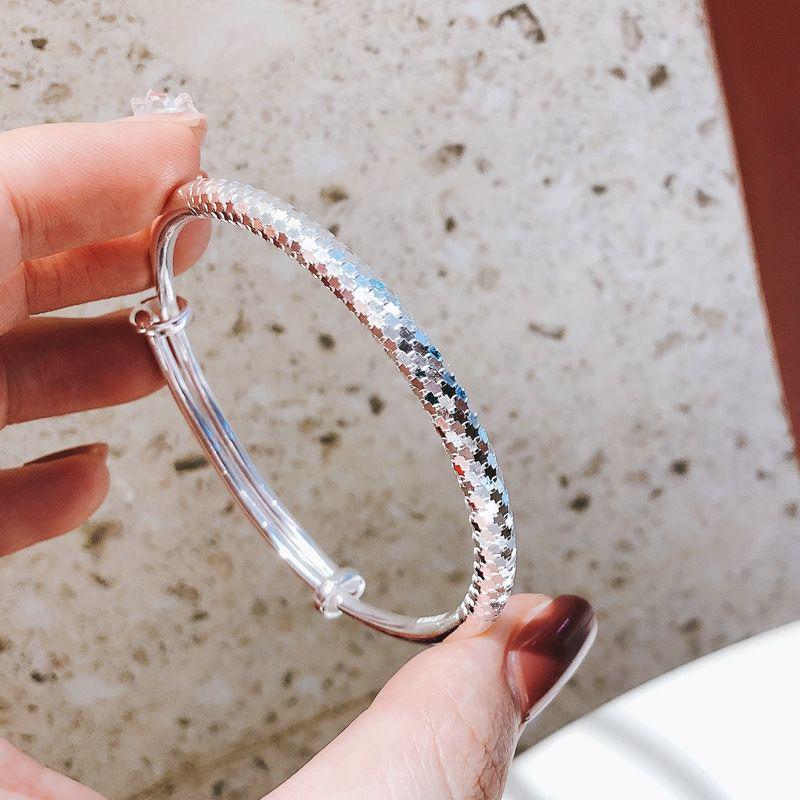 Starlight Silver Plated Twinkling Stars Bracelet - Elegant Women s Jewelry.