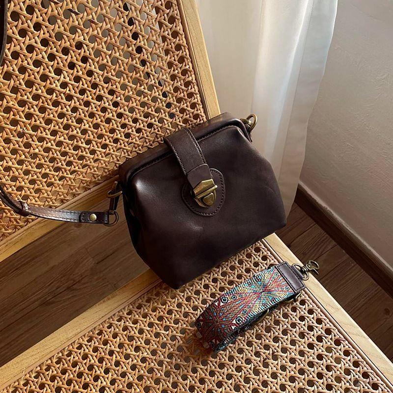 [Clearance Special Offer] First Layer Cowhide Women Bag Genuine Leather Bag Skeleton-Skin