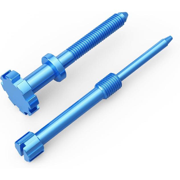 NICECNC Blue Carburetor Adjustment Screw Kit Aire Fuel Mixture Screw Compatible with Keihin PWK 2 Stroke Carburetors Compatible with Yamaha YZ250