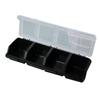 textureDurable Plastic Hardware And Multi-Compartment Organizer Box For Screws & Small Parts - Jewelry Storage Case