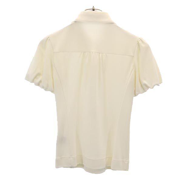 FOXEY NEW YORK made in Japan Short sleeve Collared Balloon sleeves Cut 38 Women Used