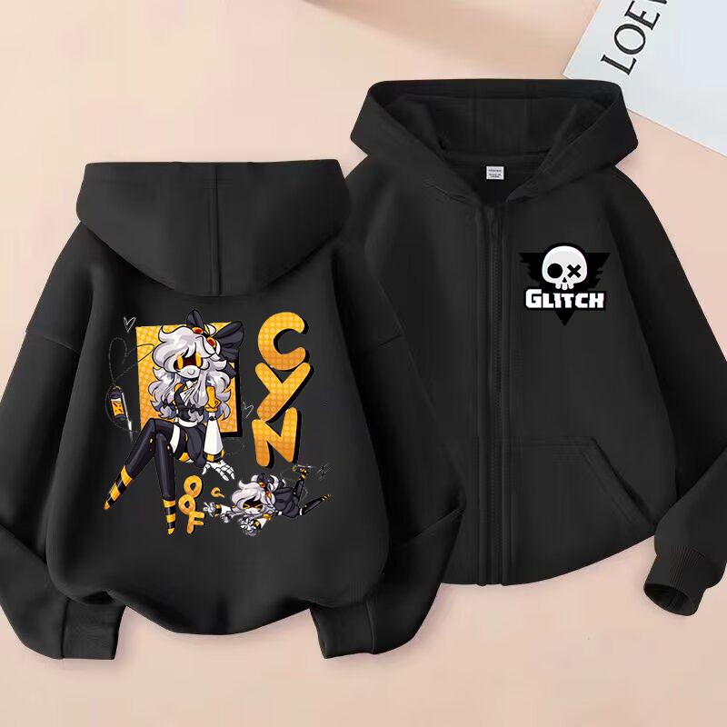 Murder Drones Printed Zip Up Outerwear Hoodie Children Clothes Kids Girls Boys Zipper Sweatshirt Baby Casual Tops Fashion Hoody