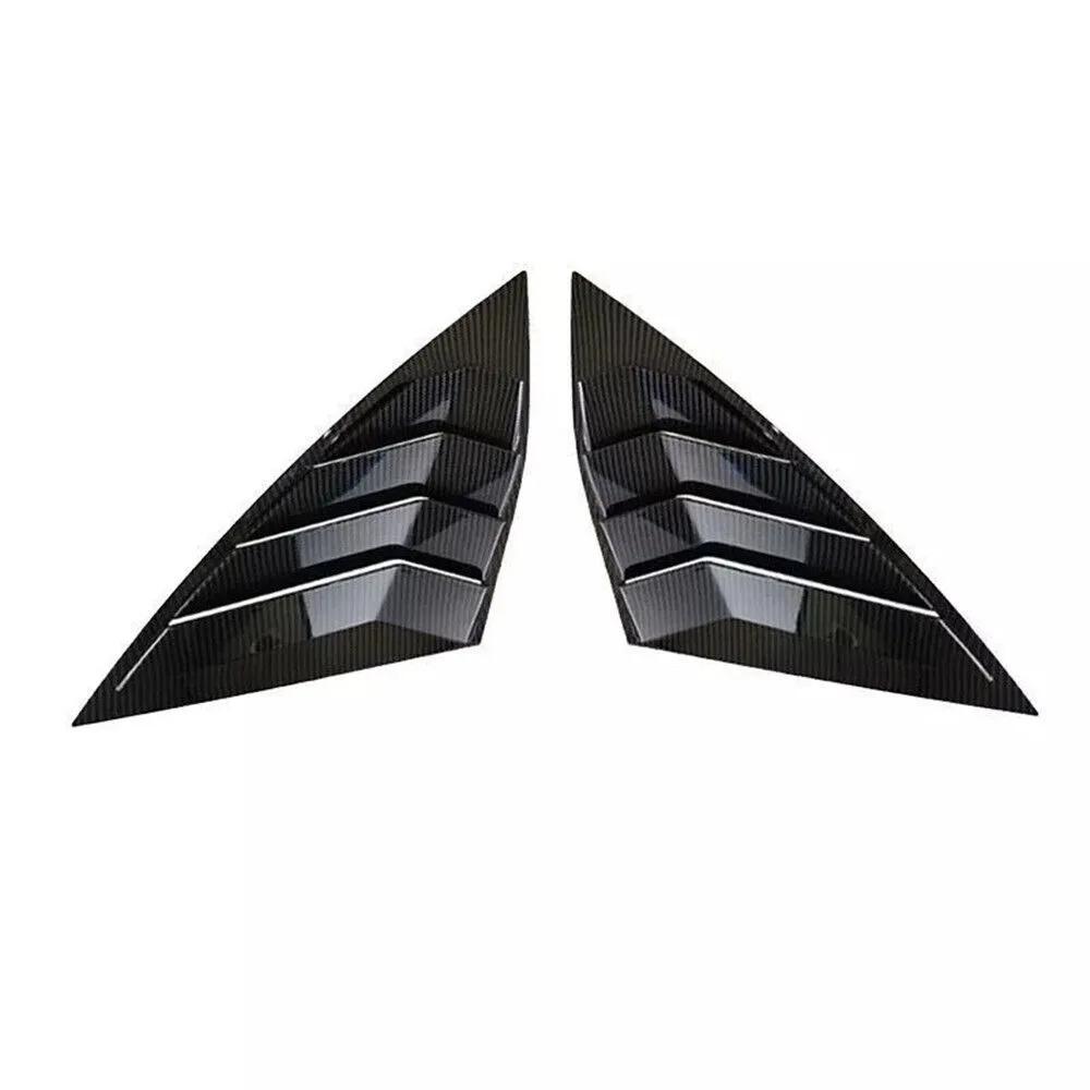 For Volkswagen Jetta MK7 2019-2025 Car Rear Louver Window Side Shutter Cover Trim Sticker Vent Scoop Carbon Fiber Accessories