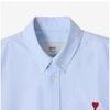 Ami Ami De Coeur Small Heart Logo Oxford Shirt Bfush063 Co0031