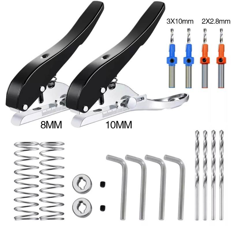 Yi Nian Woodworking Edge Banding Hole Puncher and Angled Metal Countersink Drill Bit Pliers