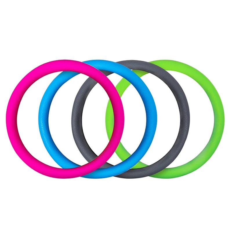 Car Styling Universal Silicone Steering Wheel Glove Cover Texture Soft Multi Color Silicon Accessories.