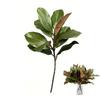 Große künstliche Magnolienpflanze Gummiblätter Zweige Magnolienblatt Künstlicher Baum Simuliert Handgefertigt Grüner Ast Magnolie J0X4