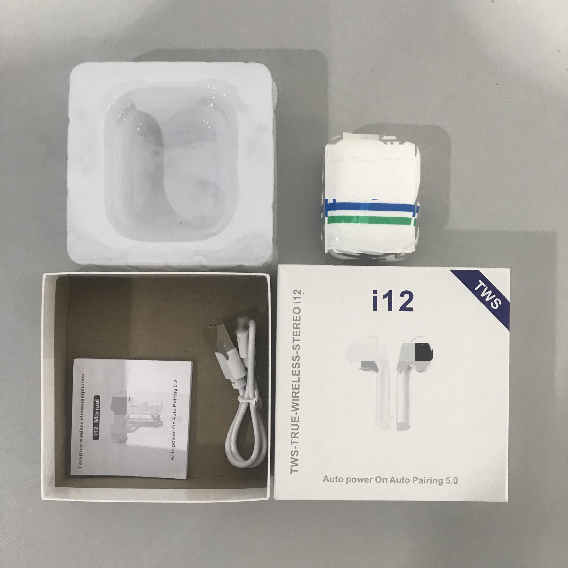 

Бездротові Bluetooth-навушники i12 TWS з портом Type-C, Гаряча новинка 5.0.
