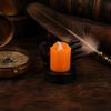 Halloween Party Prop Candle Light, LED Skeleton Hand Decoration with Flickering Dark Theme Decor Flame, Spooky Tabletop for Haunted House Horror