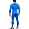 Men's Quick-Dry Sports Fitness Set: Breathable Long Sleeve Top & High Elastic Pants for Basketball, Running, Football & Training