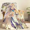 Nicole Reeyn Genshin Impact Blanket Soft Throw Blanket for Home Bedroom Bed Sofa Picnic Travel Office Rest Cover Blanket Gift