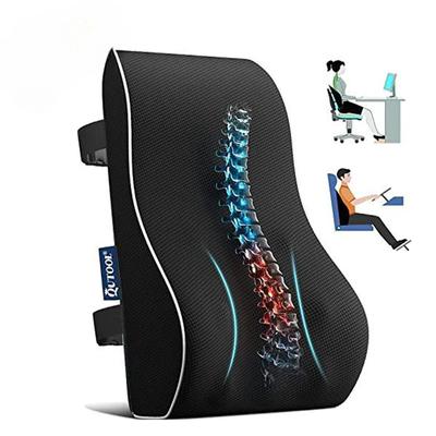 Lumbar Support Pillow Memory Foam Car Seat Waist Cushion Relieve Back Pain Soft and Comfortable For Office Home Car