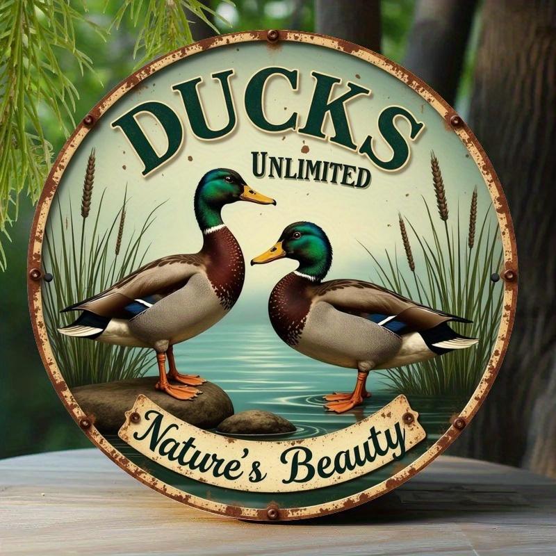 

2d Flat 20*20cm Wooden Sign, Two Mallard Logos, Unique, Durable and Easy To Hang Wooden Decoration, Ideal for Bedroom, Kitchen, Restaurant and Bar 20*20cm
