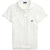 Polo FW25 Besticktes Pony-Logo-Muster Grobstrick Baumwolle Doppelknopfleiste Kurzarm Pullover Pullover Schlanke Passform 211971703-001