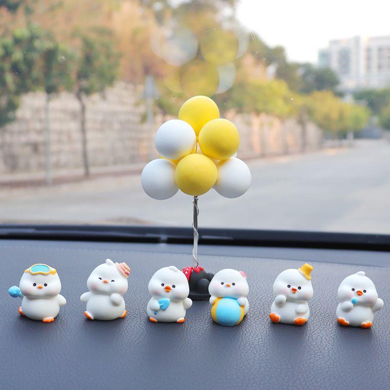 Cute Cartoon Duck Car Ornaments: Creative Interior Accessories