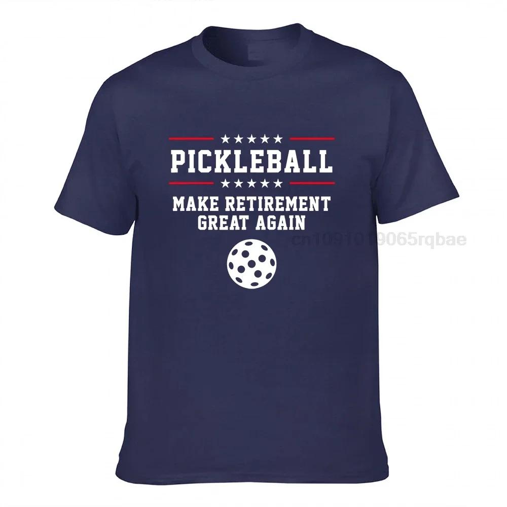 Funny Pickleball Retireunisext Tshirt For Dad Grandpa Or Unisex Tees On Sale Printing Cotton Unisex T Shirt Printing