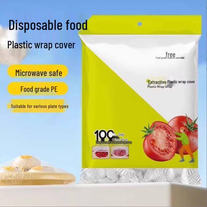 Elastic Food-Grade Cling Film Bowl Covers Set for Refrigerator Leftovers