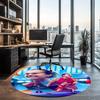 Sabalenka Printed Round Rug Carpet Chair Rug Area Rug Entryway Doormats,for Office Chair Living Room Bedroom Kitchen Room.