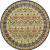 Tappeto Rotondo Orientale Vintage Classico Motivo Floreale Etnico Morbido Antiscivolo Lavabile per Soggiorno Decorazione Casa