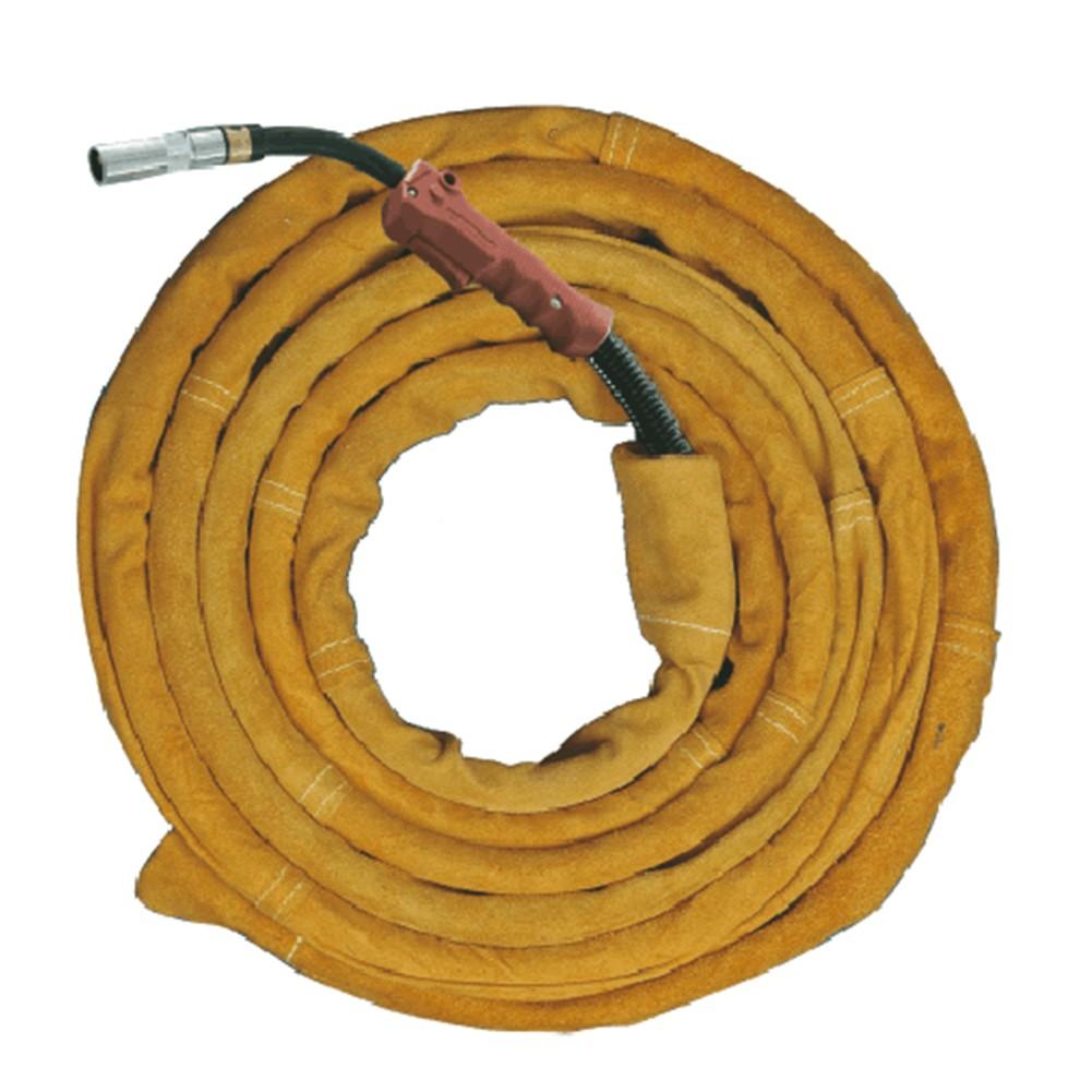 TIG Mig Cowhide Leather Welding Torch Cable Hose Cover 23ft L 4in Wide