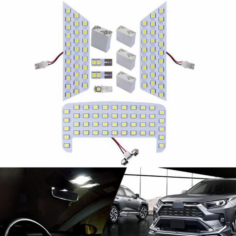 Hot Car White LED Interior Upgrade Light Lamp Bulb Kit fit for Toyota RAV4 XA50 RAV4 XA50