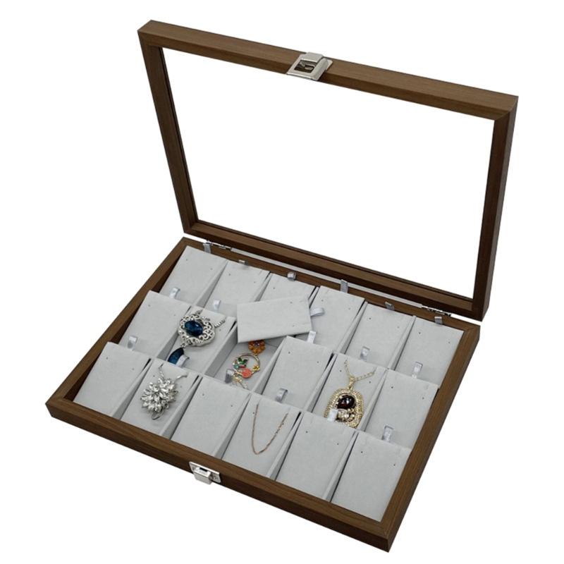 Secure Lockable Organizers Beautiful Jewelry Presentation Box Display Holder for Secure and Tidy Storage