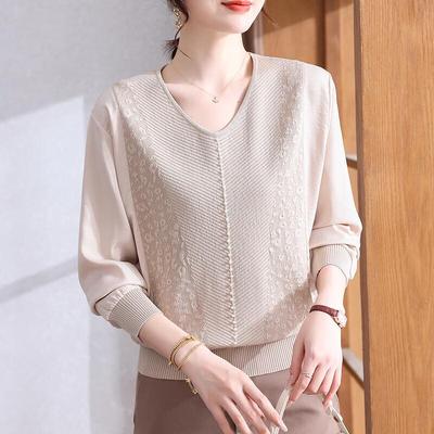 XUEXI Women's Autumn Knit Long-Sleeve Top