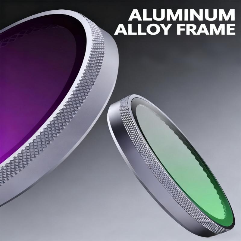 Quick Install Lens Filters Set Highly Clarities AntiGlare Coating For Action6/6Pro Camera