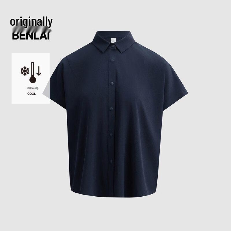 Benlai Women s Cool Touch Loose Short Sleeve Blouse L