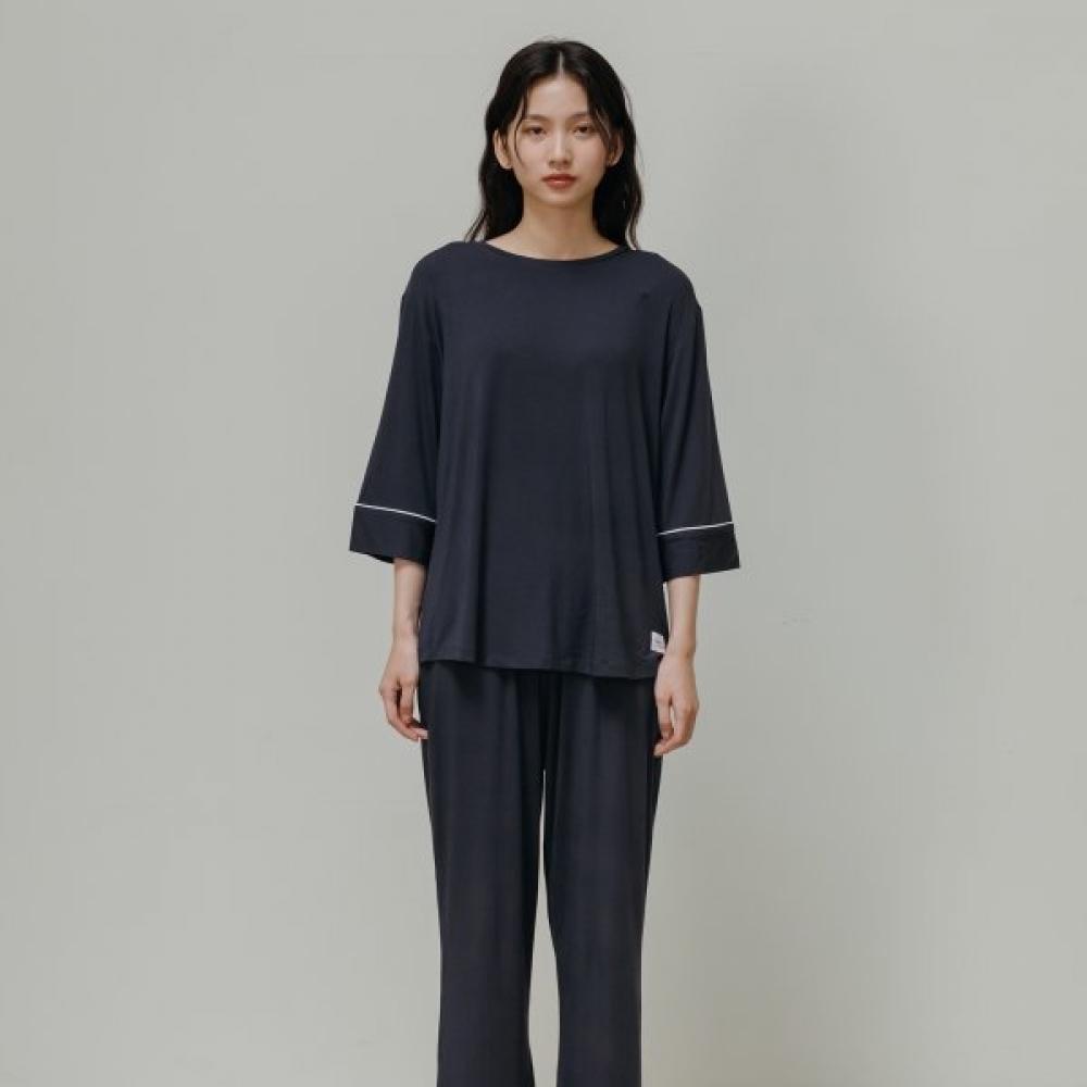 Frenchiel Micro Modal Pullover Long Pants Midnight  Fwep078l 