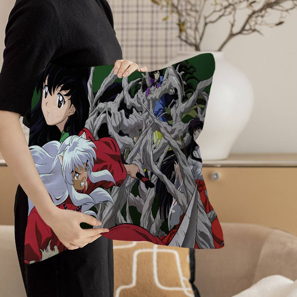 IInuyasha Anime Pillow Cushion Cover Pillowcase Living Room Sofa Home Decor Customized