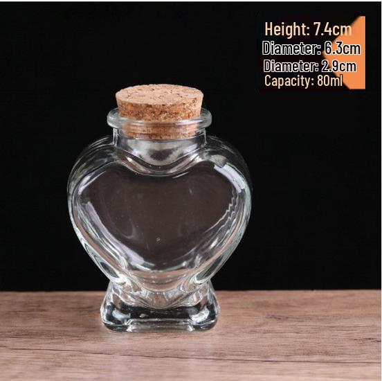 DIY Cork Star Wishing Drift Bottle - Clear Glass Ocean Lucky Star Bottle