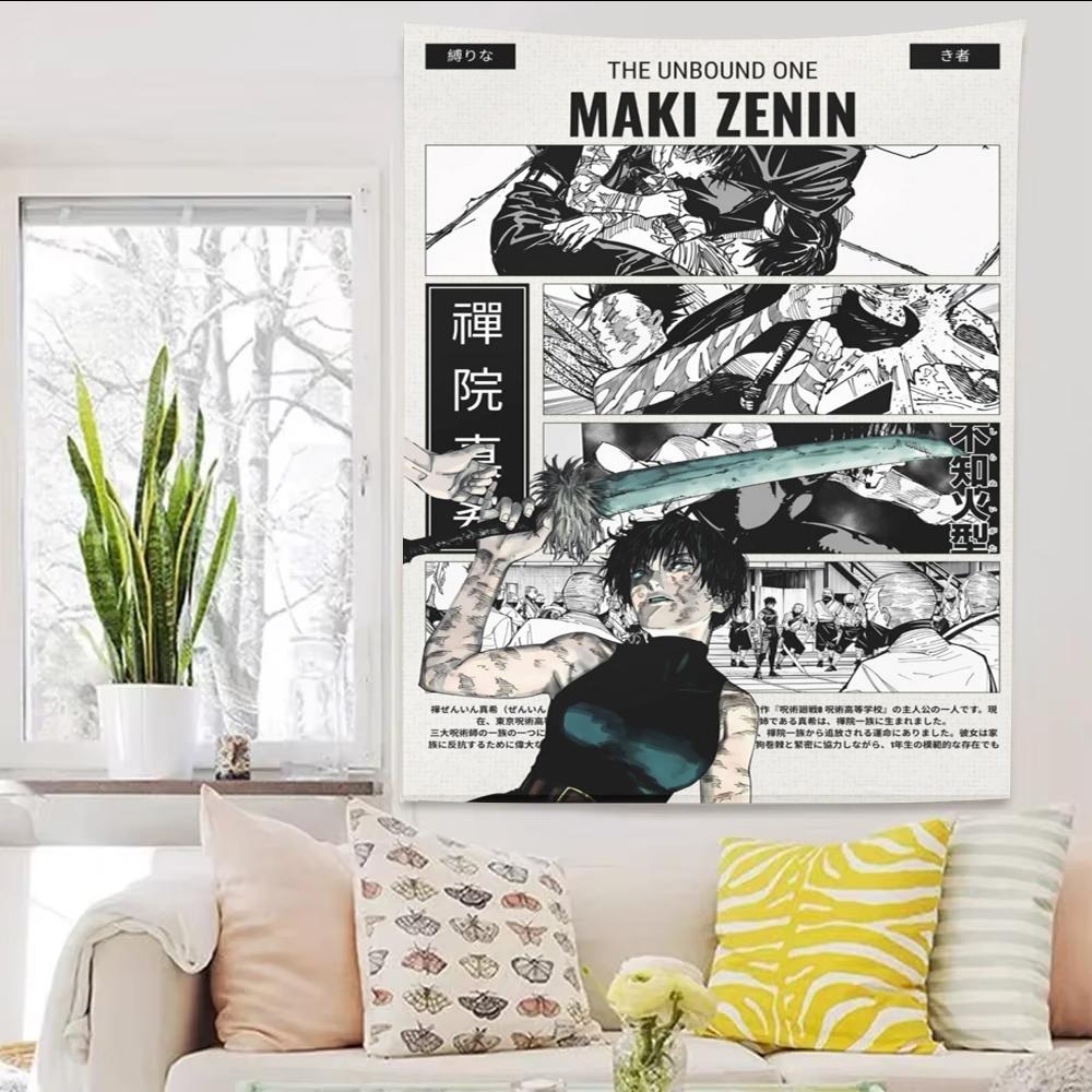 G-Gojo S-Sukuna Yuji Anime Vertical Tapestry Wall Tapestry Wall Art Aesthetic Room Decor Room Decoration Accessories