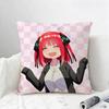 Anime Character Nino Nakano Cushion Cover Natural Linen Pillowcase Set AllinOne Decor for Sofa Bedroom  Chair