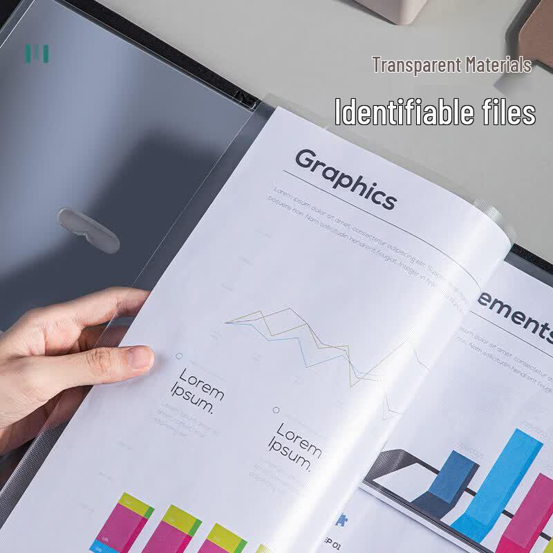 Deli 11-Hole A4 Transparent Sheet Protectors