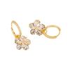 Fresh Zircon Flower Ear Cuff Earrings - Spring/Summer 2024 Fashion Niche Design