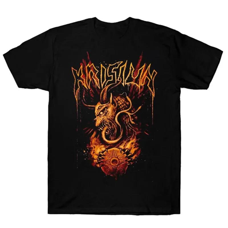 

Krisiun legions fire T-shirt short sleeve cotton black men size S to 5XL Unisex T-Shirt XXXXL