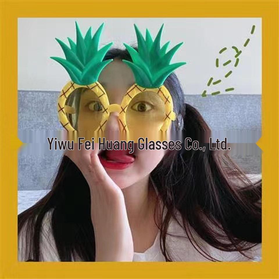 Pineapple Fruit Masquerade Party Glasses - Funny Photo Props