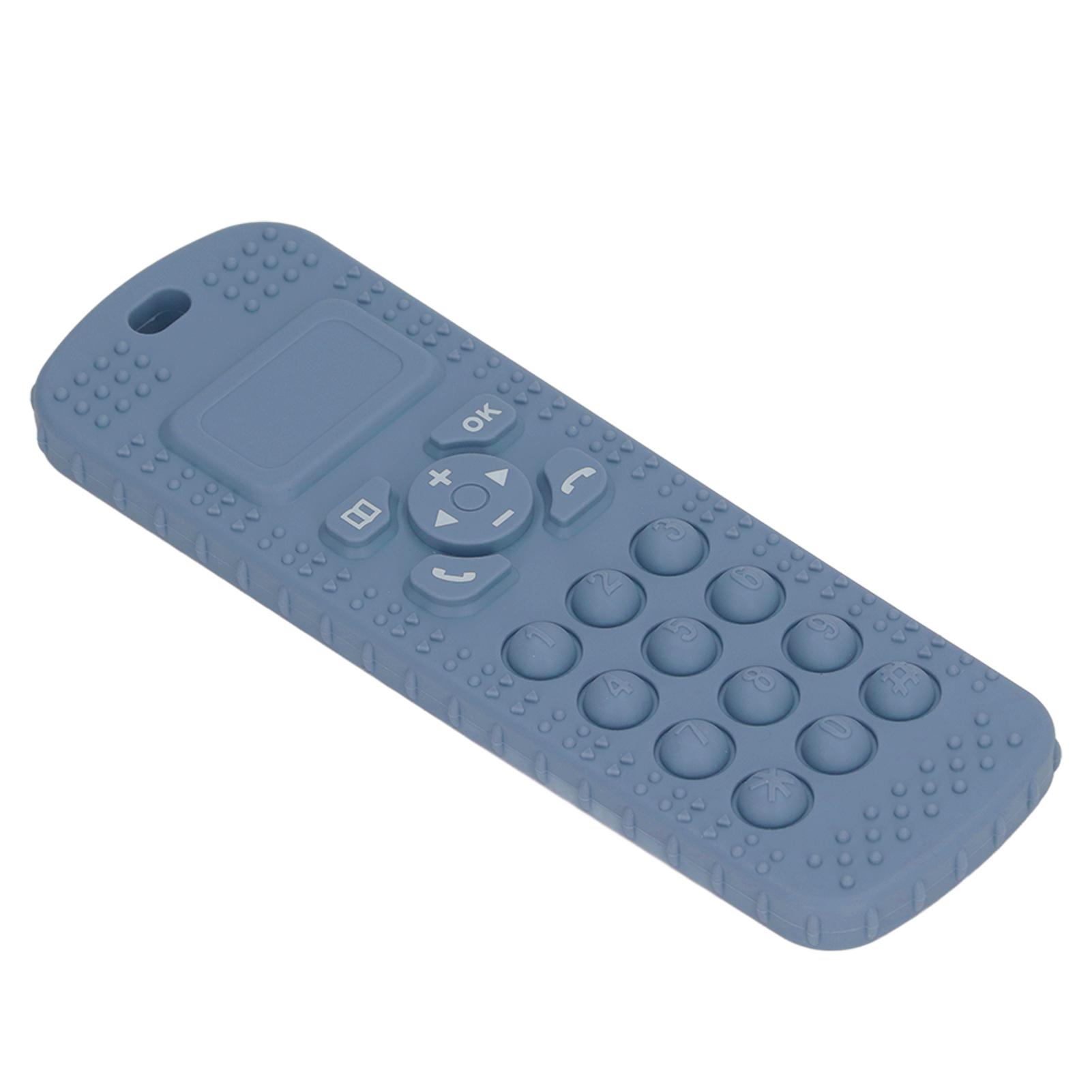 Baby TV-afstandsbediening Vormige Bijtring Draagbaar Zacht Siliconen Baby Tandvlees Verlichting Kauw Sensorisch Speelgoed gray